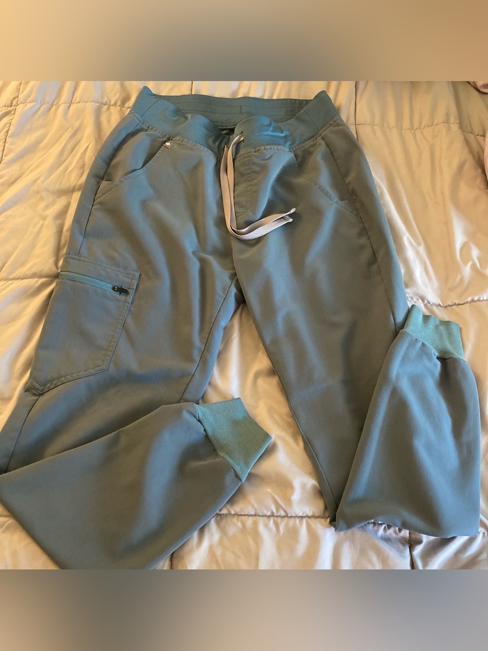 Figs Hydrogen Green Zamora Jogger Scrub Pants